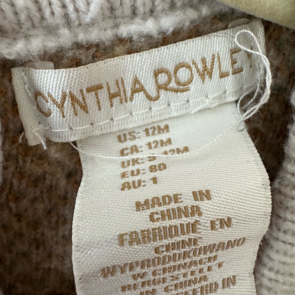 Cynthia Rowley Cream Floral Knit Sweater & Skirt Set - Picture 3 of 5
